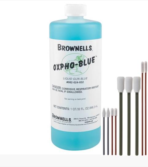 Brownells 32 OZ. OXPHO-BLUE COLD BLUING Solution Includes 9 Lint Free Swabs