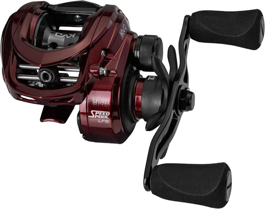Lews KVD 7.5:1 Left Hand Baitcast Reel, One Size - Maroon (KVD1SHL)