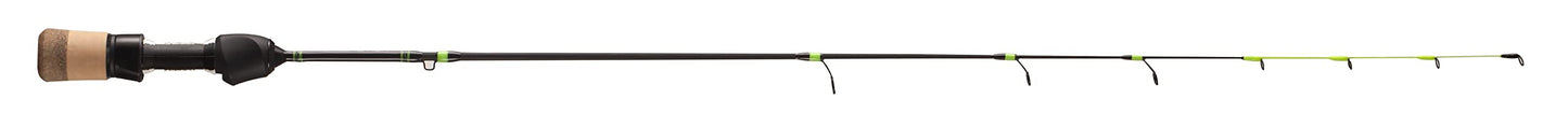 13 FISHING - Tickle Stick - Ice Fishing Rod - Gen 3 - 27" L (Light) - 1/16-1/8oz - PC2 Flat-Tip Blank - TS3-27L, Black