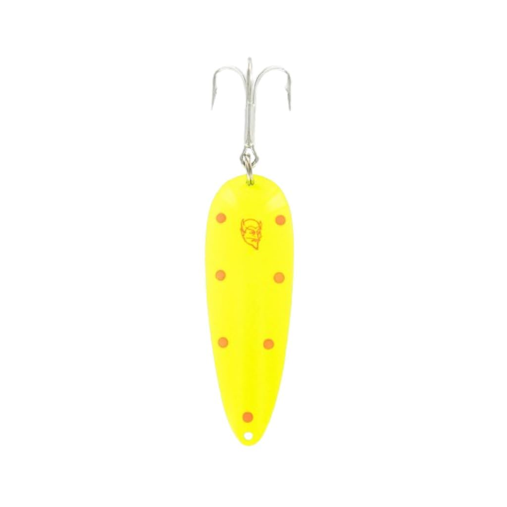 Dardevle Dardevlet Nickel Back 3/4 oz Fishing Spoons, Clown, Yellow