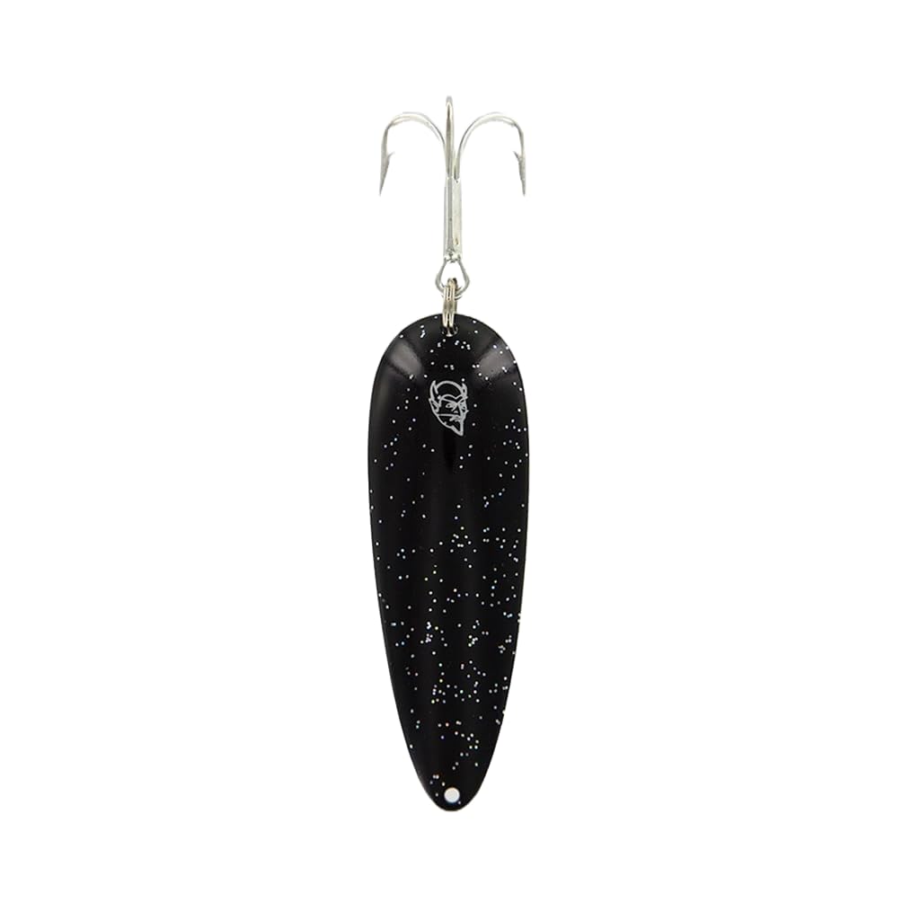 Dardevle Nickel Back 1 oz Fishing Spoons, Black Betty