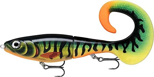 Rapala X-Rap Otus Lure with Two No. 2/0 Hooks, 0.5-1 m Swimming Depth, 25 cm Size, Hot Tiger Pike
