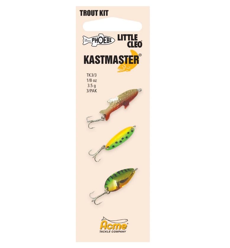ACME Kastmaster Trout Spoon Multi Pack 1/8 oz Painted