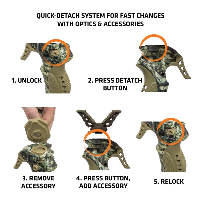 PRIMOS Hunting Trigger Stick Gen3 Shooting Stick, Adjustable Height, Quick-Detach Yoke, Durable and Lightweight, Ideal for Hunting, Shooting, and Photography