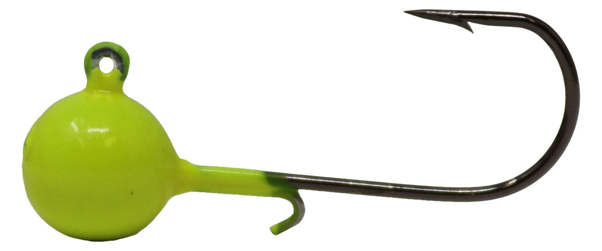 Kalin's Triple Threat Wire Keeper Crappie Jig Heads - Chartreuse