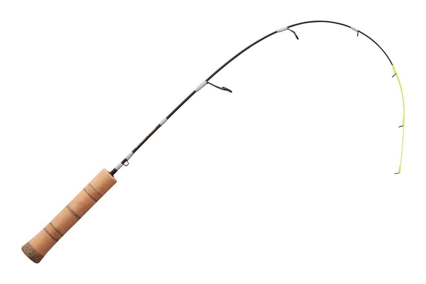 13 FISHING - Wicked Pro Ice Rod - 28" L-Mod (Light Moderate) - Composite Blank - Full Grip Handle - PS-28L-Mod, Black