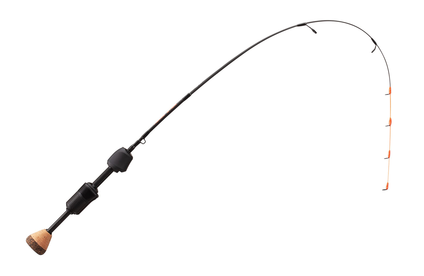 13 FISHING - Tickle Stick Carbon Pro Ice Rod - 25" SUL (Super Ultra Light) - 100% Carbon Blank w/Skeleton Reel Seat Black