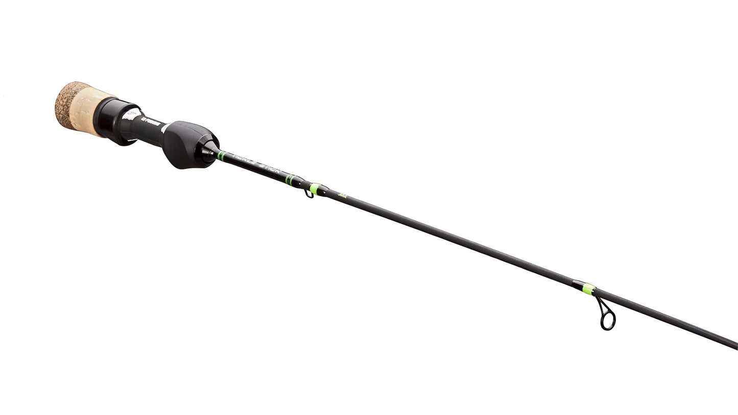 13 FISHING - Tickle Stick - Ice Fishing Rod - Gen 3 - 27" L (Light) - 1/16-1/8oz - PC2 Flat-Tip Blank - TS3-27L, Black