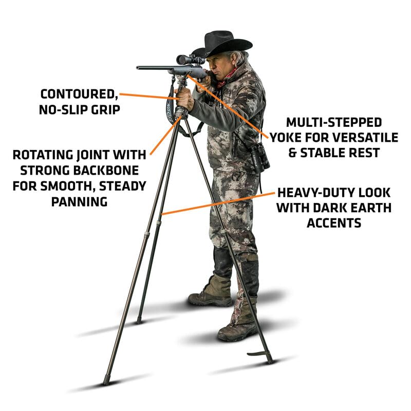 Primos Hunting Tripod Gen3 Primos Trigger Stick Gen 3 Series Tall Tripod, Black, One Size US (Packaging May Vary)