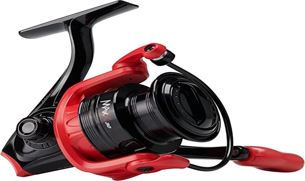 Abu Garcia Max Pro Spincast Reel, Size 10, Right/Left Handle Position, Teflon Twin Cam for Smooth Operation