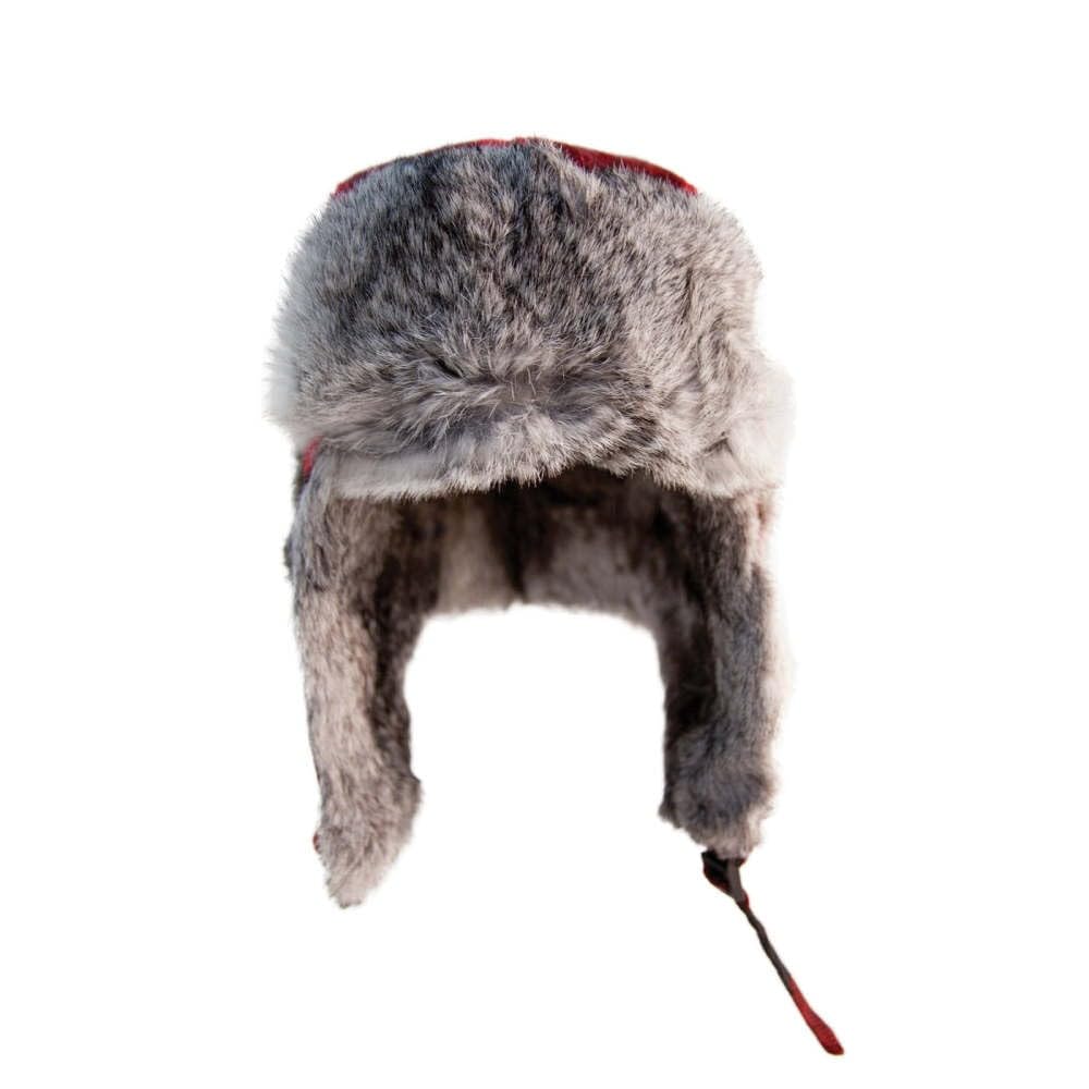 Eskimo Alaskan Fur Hat, Buffalo Plaid, XL