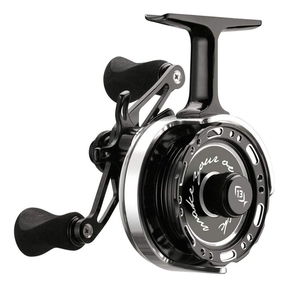 13 FISHING - Black Betty 6061 - Inline Ice Fishing Reels Right Handed