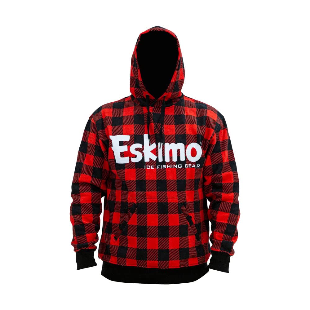 Eskimo Buffalo Plaid Cotton Hoodie  (Medium)
