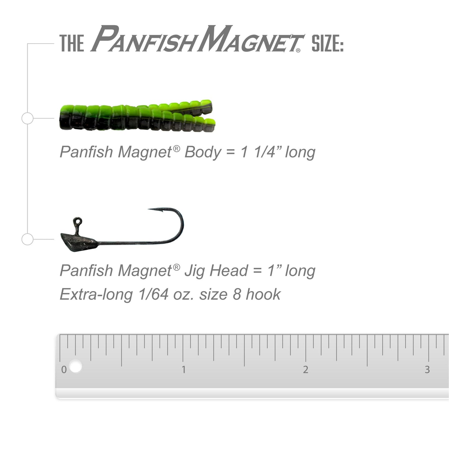 Trout Magnet 82 Piece Panfish Magnet Kit, with A Longer Shad Dart Hook, Includes 70 Split Tail Grub Bodies, 12 Black Size 8 Mustad Hooks, Catches All Types of Fish