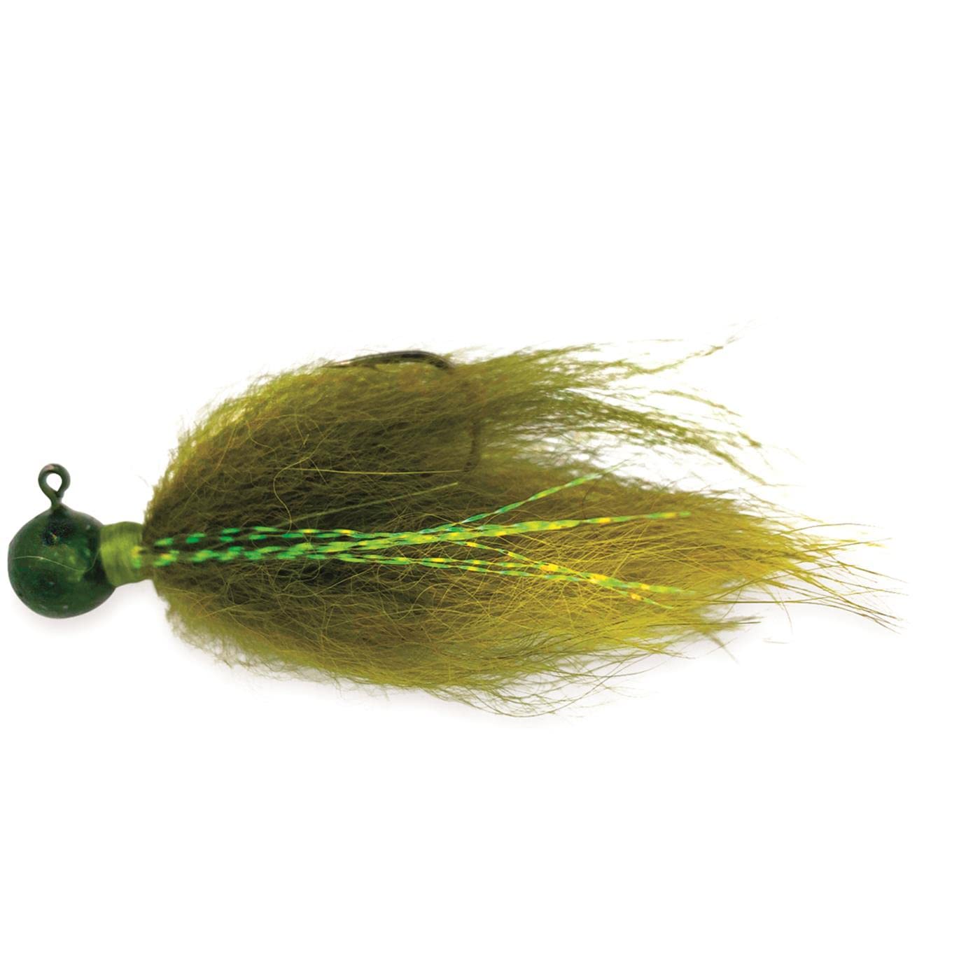 Rabid Baits Hair Jig, Bass Fishing Hair Jig for Freshwater Fishing for Smallmouth Bass, Walleye & More, Hook Black, 1/4oz (1 Bait)