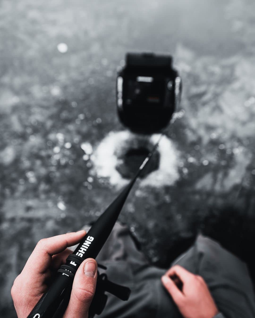 13 FISHING - Archangel Ice Rod - 26" ML (Medium Light) - Single Piece Carbon Forged Ice Rod - AA26ML