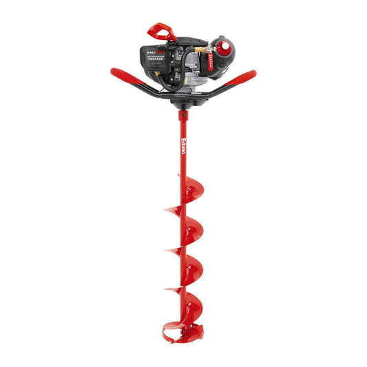 Eskimo HC40Q8 High Compression 40cc Propane with 8" Quantum Ice Auger, Red