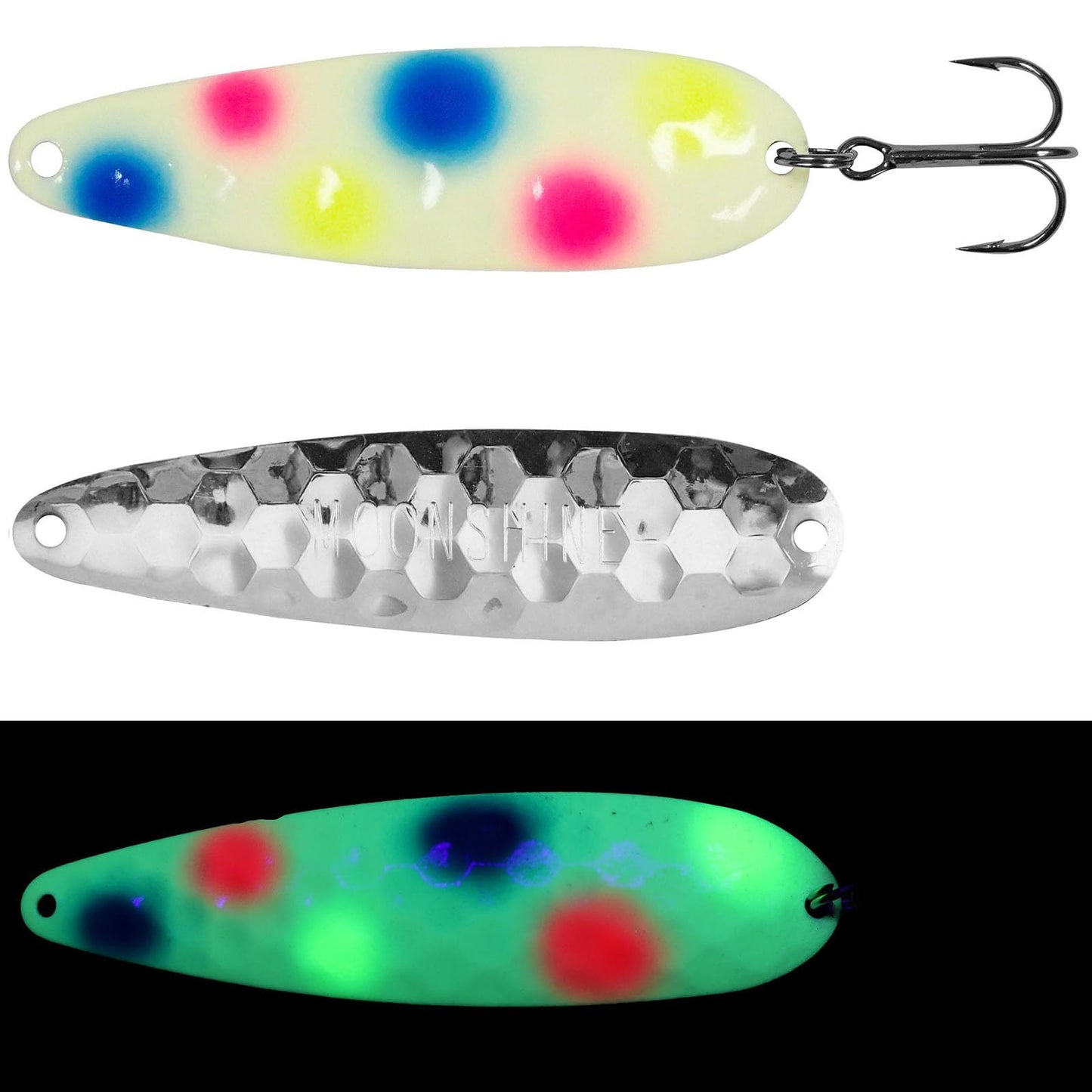 Moonshine Lures Salmon Walleye Trout Striper 4" Spoon Wonder Bread