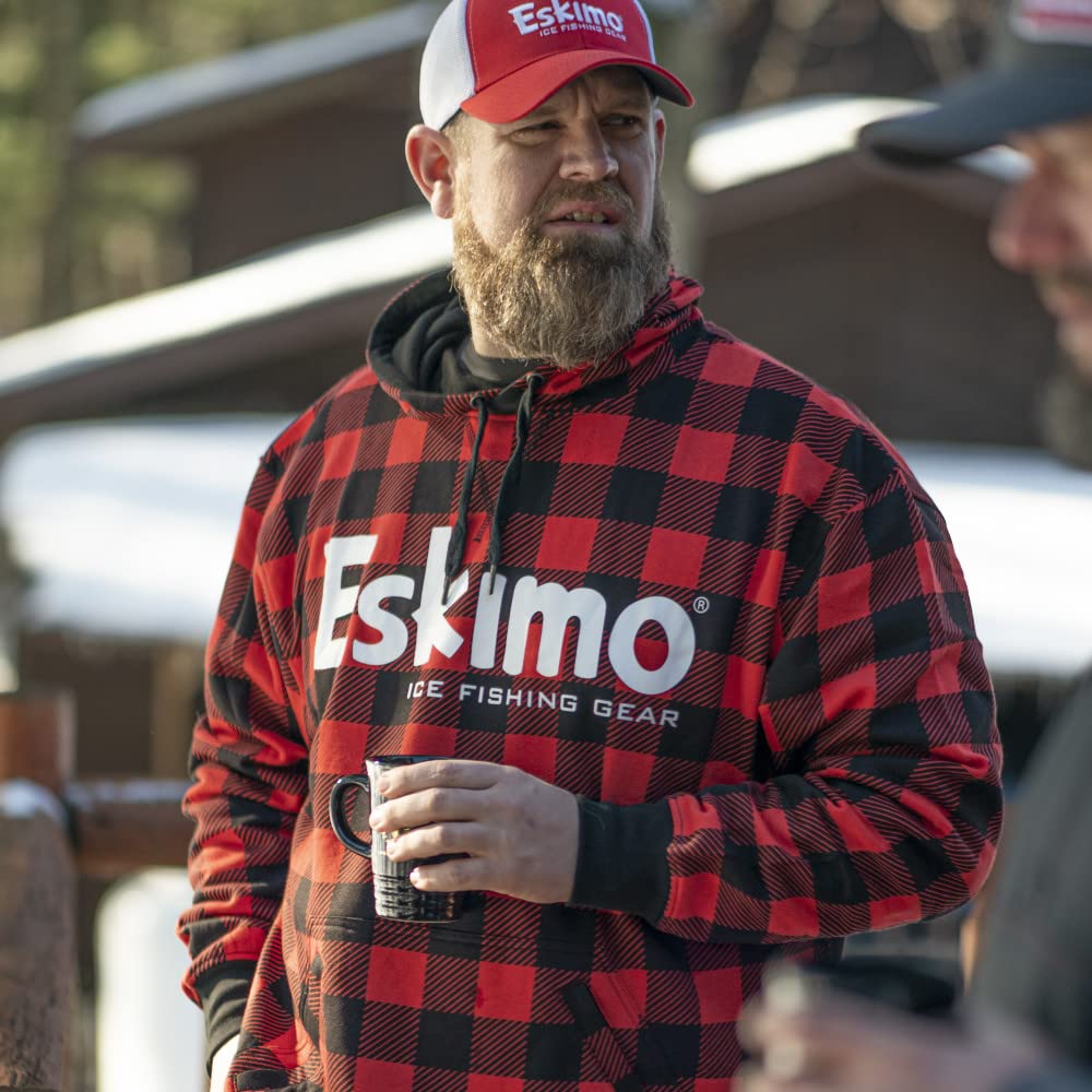 Eskimo Buffalo Plaid Cotton Hoodie  (Medium)