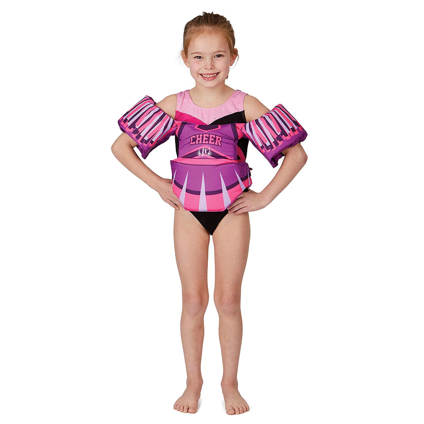 Full Throttle Little Dippers Cheer Kids Life Vest, Coast Guard Approved, 30-50 lbs