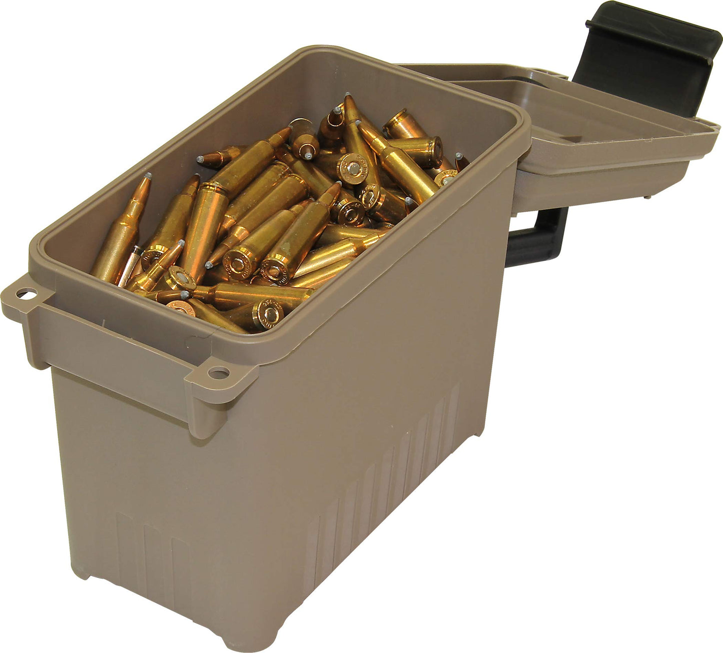 MTM AC15-72 Ammo Can Mini for Bulk Ammo, Water-Resistant Seal, Double Padlock Tabs, 12-Pound Capacity, USA Made, Dark Earth