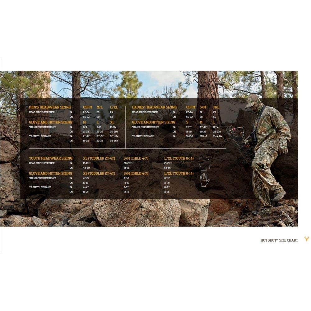 Hot Shot Men’s Camo Reversible Wolf Balaclava – Realtree Edge/Blaze Orange Hunting Facemask Outdoor