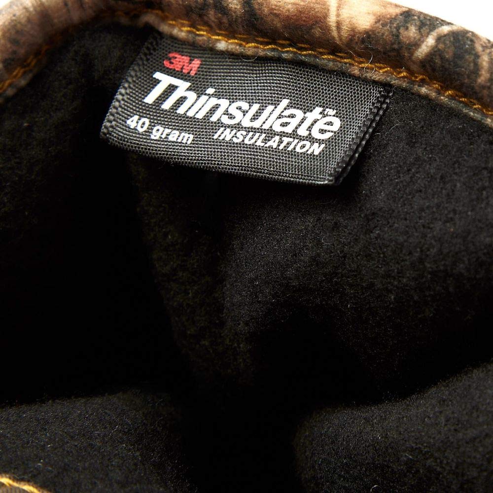 HOT SHOT Men’s Camo Defender Glove, Waterproof Insulated Long-Wear Non-Slip Grip Cold Weather Gloves for Hunting, Fishing