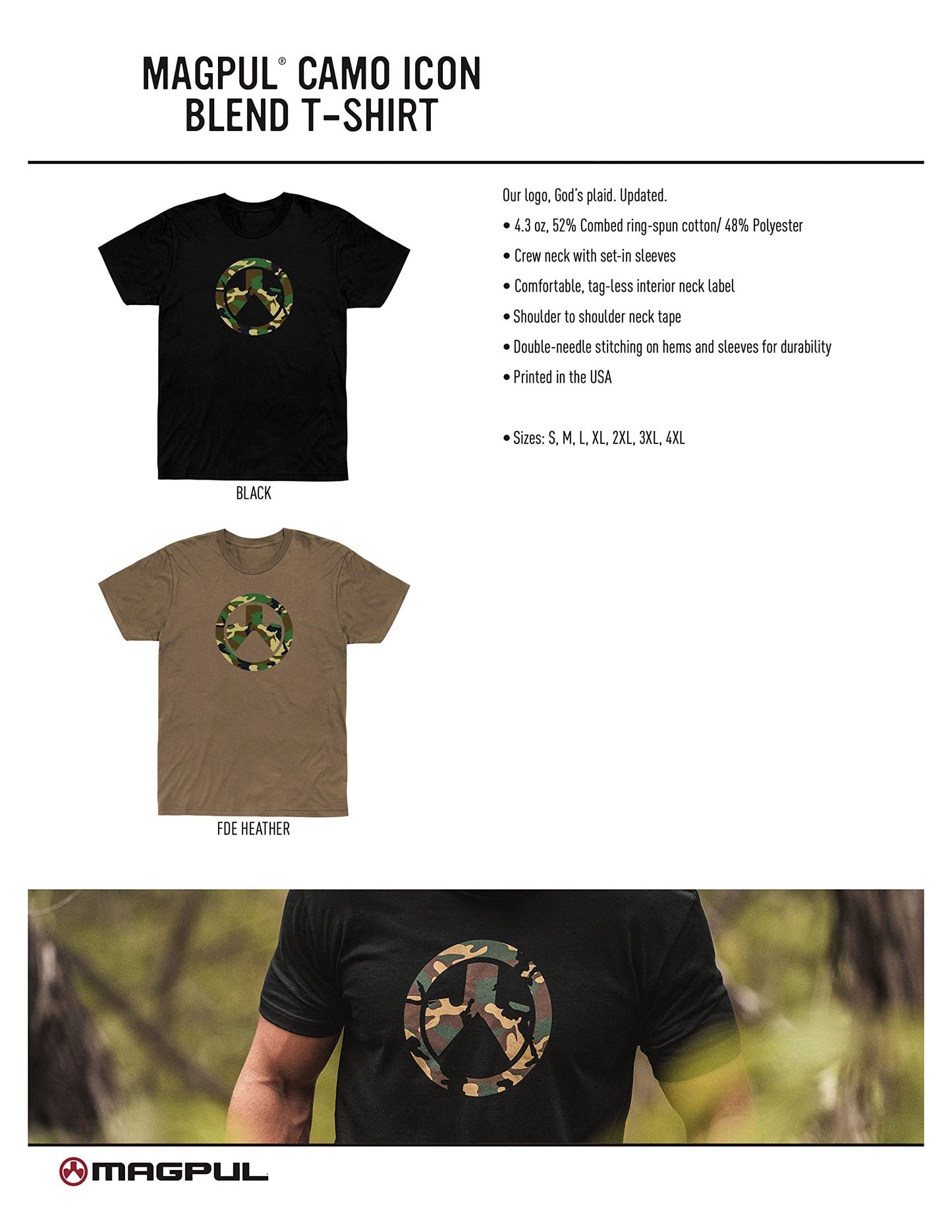 Magpul Men's Crew Neck Short Sleeve T-Shirt