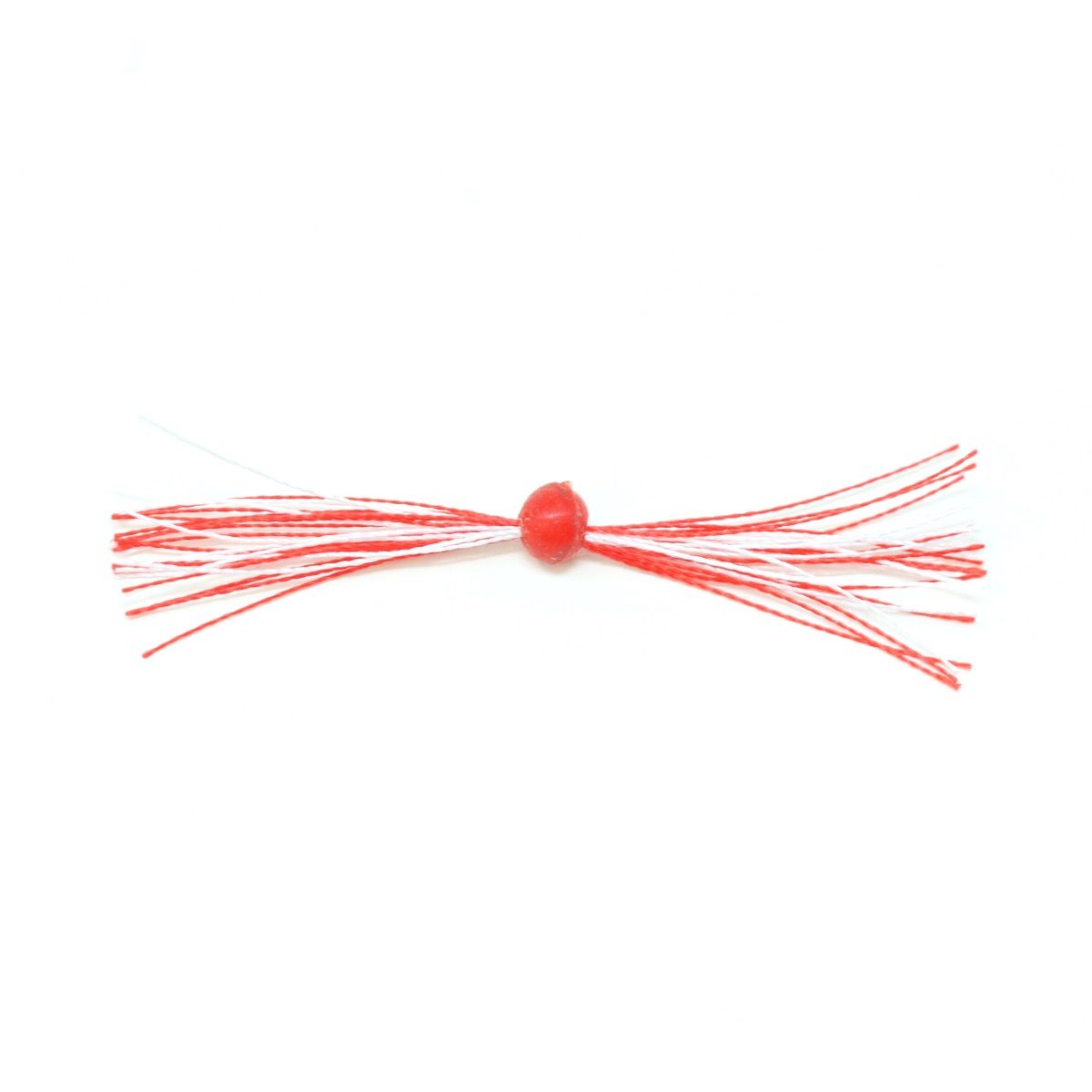 Clam Pro Tackle Silkie Jig Trailer — Red/White