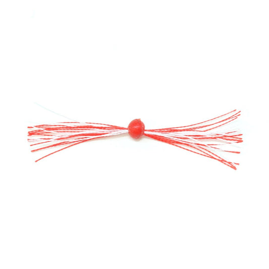 Clam Pro Tackle Silkie Jig Trailer — Red/White