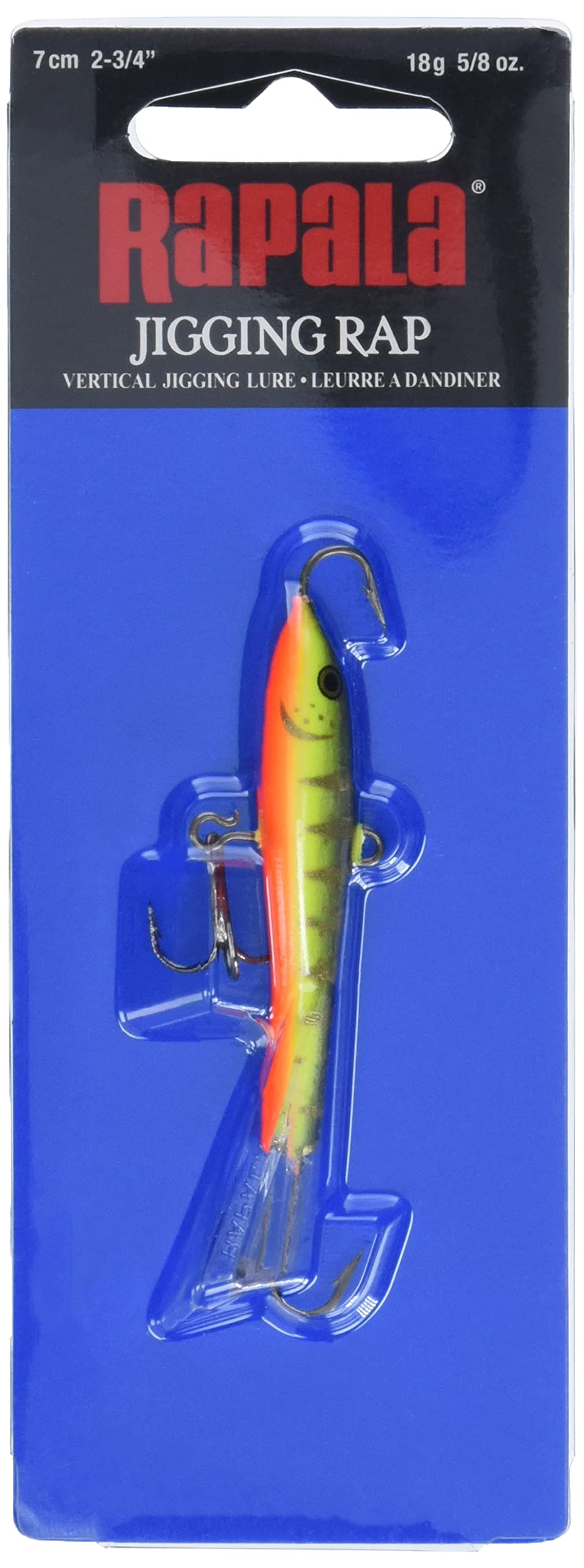 Rapala Jigging Rap 07 Fishing lure, 2.75-Inch, Glow Hot Perch