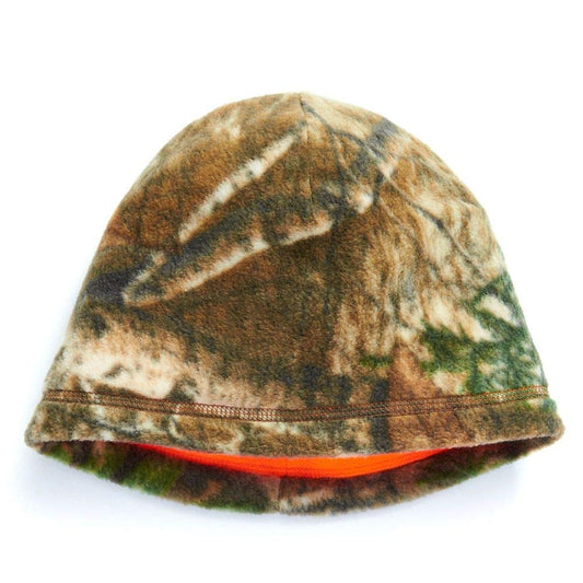Hot Shot Men’s Reversible Camo Fleece Beanie – Blaze/Realtree Edge Outdoor Hunting Camouflage