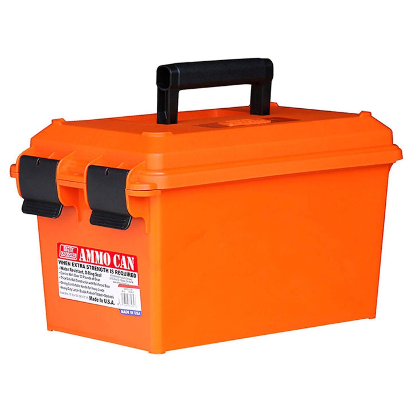 MTM AC35 Ammo Can, Dry Storage Emergency Marine Box, USA Made, Orange