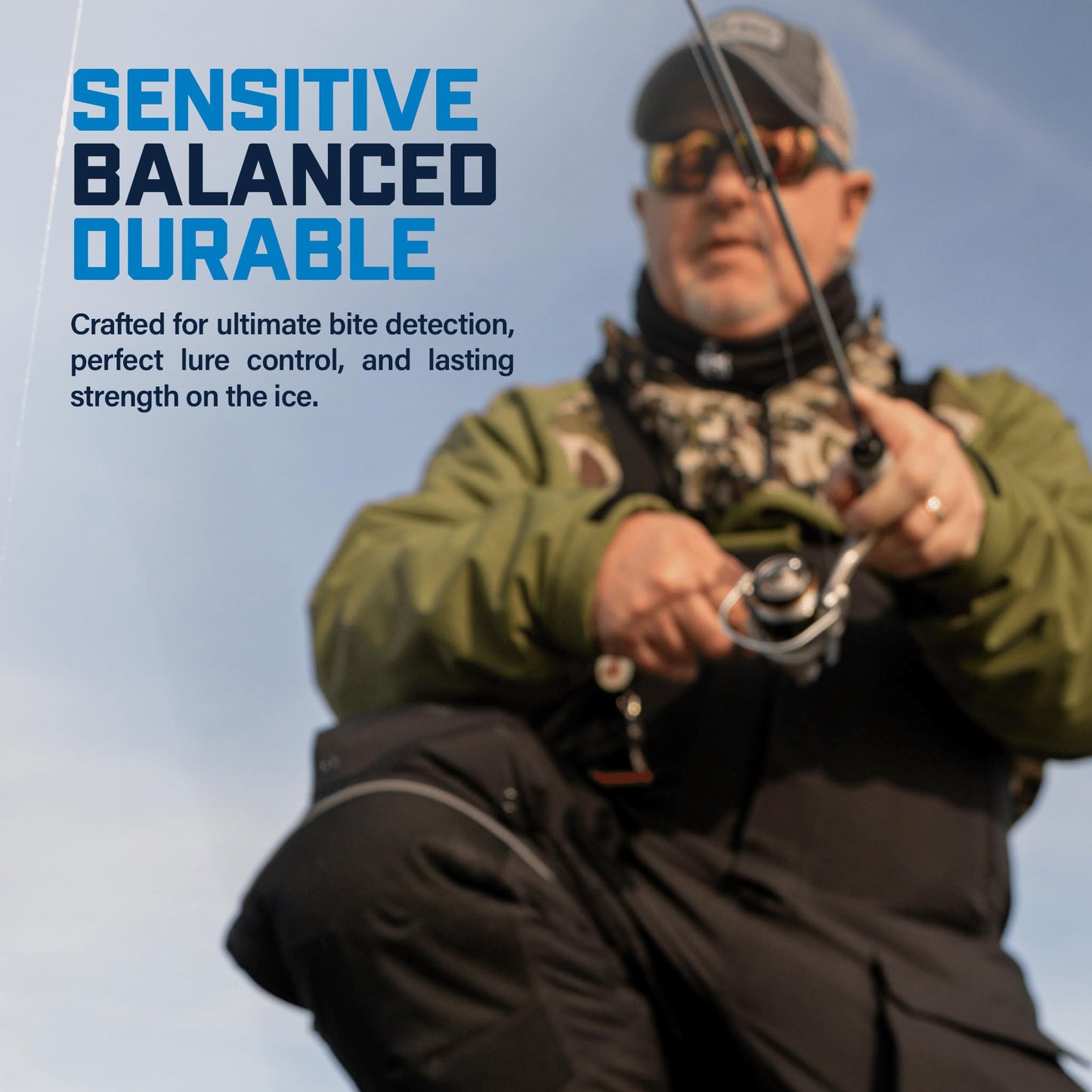 CLAM Jason Mitchell Meat Stick Ice Combo Ice Rod and Reel