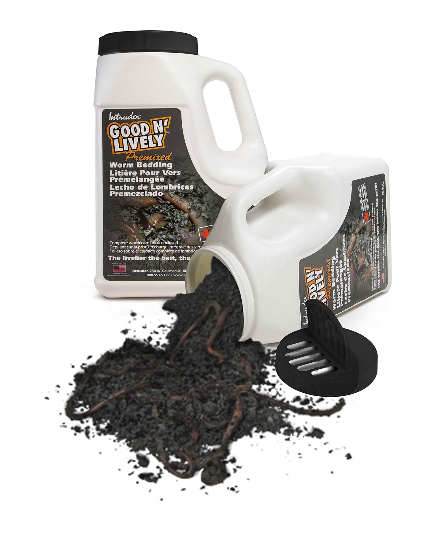 INTRUDER Good N' Lively Premixed Worm Bedding, 5-Pound Container