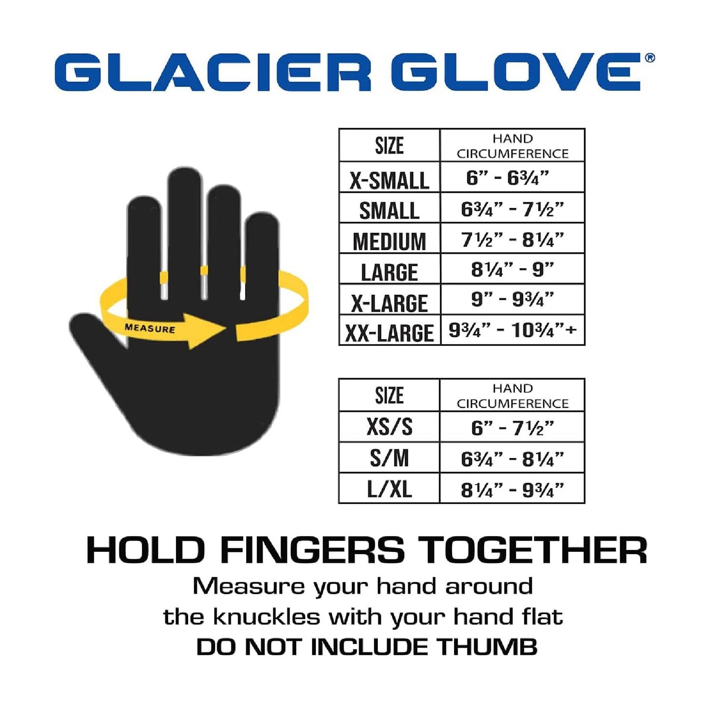 Glacier Glove Kenai Original Full Finger Gloves - Versatile Protective Unisex Gloves for Fly Fishing, Outdoors, Kayaking, Surfing, Paddling, Boating, Black, L
