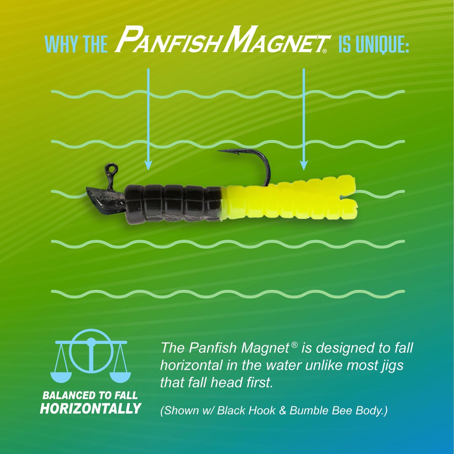 Trout Magnet 82 Piece Panfish Magnet Kit, with A Longer Shad Dart Hook, Includes 70 Split Tail Grub Bodies, 12 Black Size 8 Mustad Hooks, Catches All Types of Fish