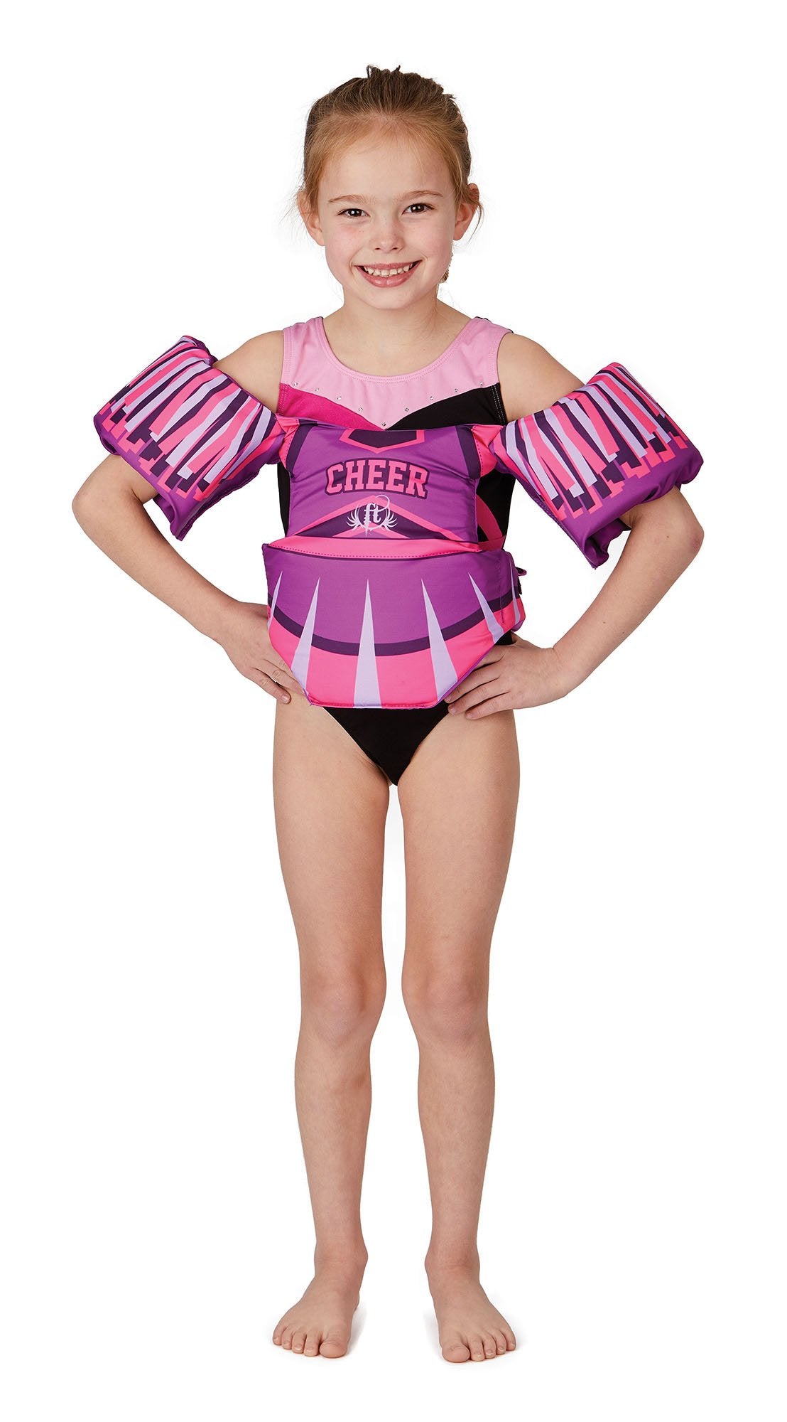 Full Throttle Little Dippers Cheer Kids Life Vest, Coast Guard Approved, 30-50 lbs