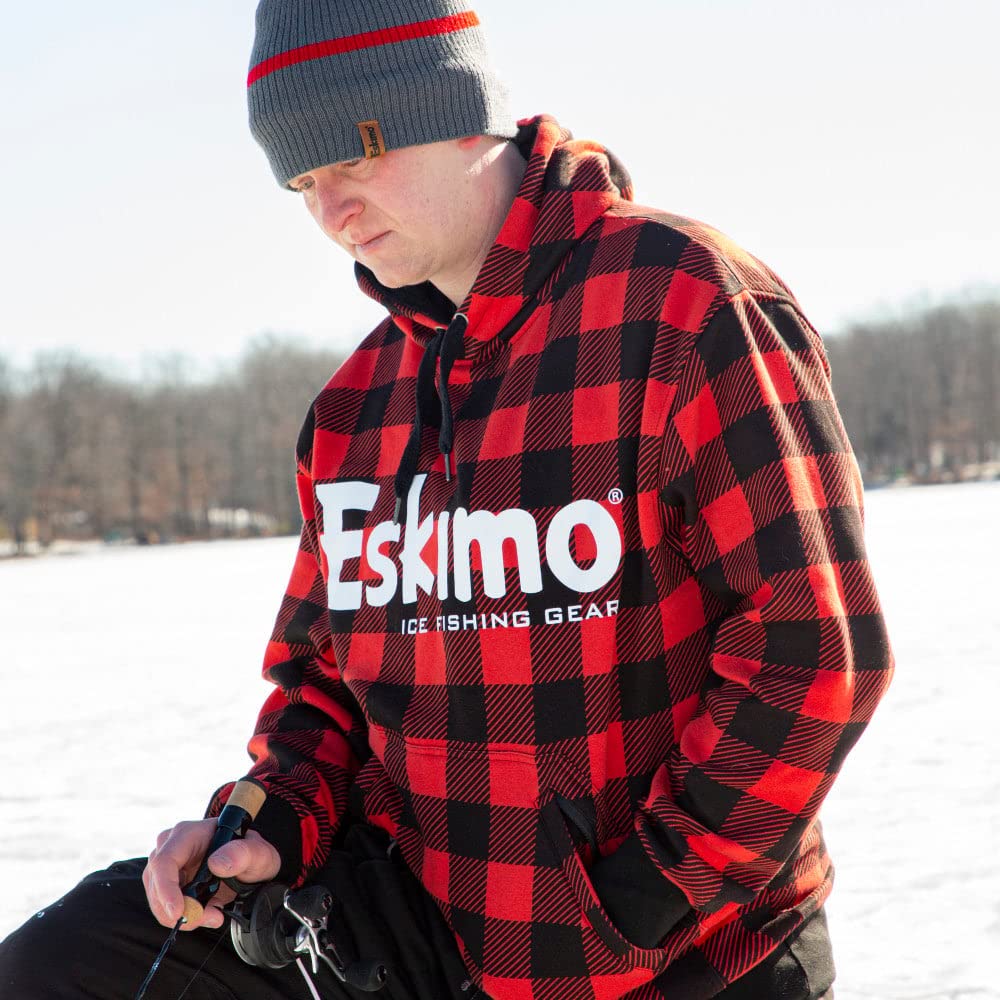 Eskimo Buffalo Plaid Cotton Hoodie  (Medium)
