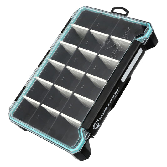 Evolution Fishing BallistiX 3.6 Tackle Tray - Waterproof, Anti-Corrosion, Single Latch, Clear Lid, Lure Box, Tackle Storage Box, Removable Dividers