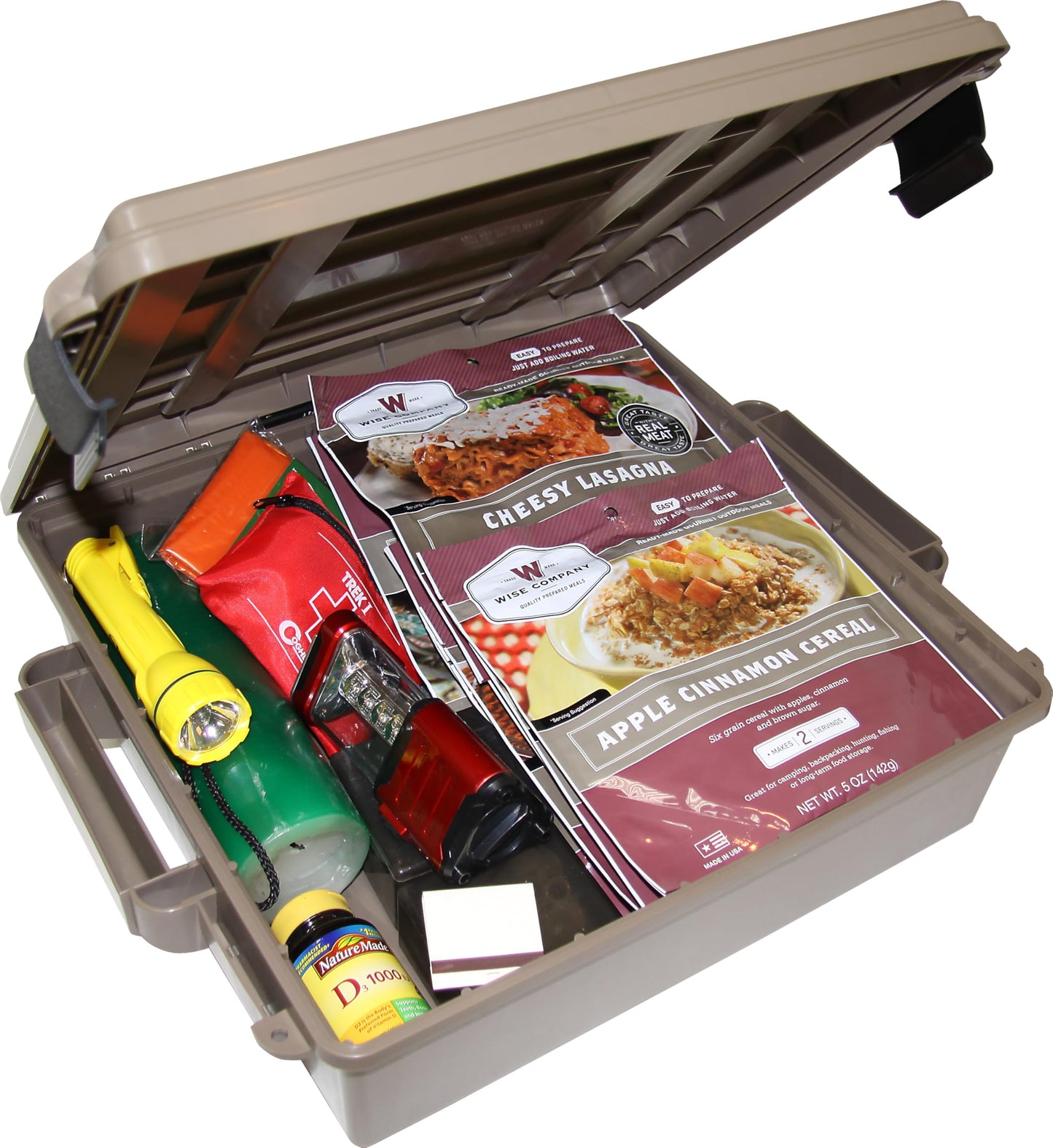 MTM ACR5-72 Ammo Crate Utility Box, Ammo, survival or hunting gear storage, O-Ring seal for water resistant dry storage, Double padlock tapped for security, Carries 85lbs of gear