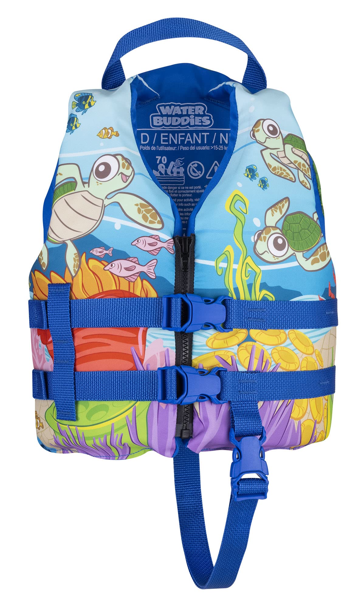 Full Throttle Child Water Buddies Turtle Life Vest – 33-55 lbs