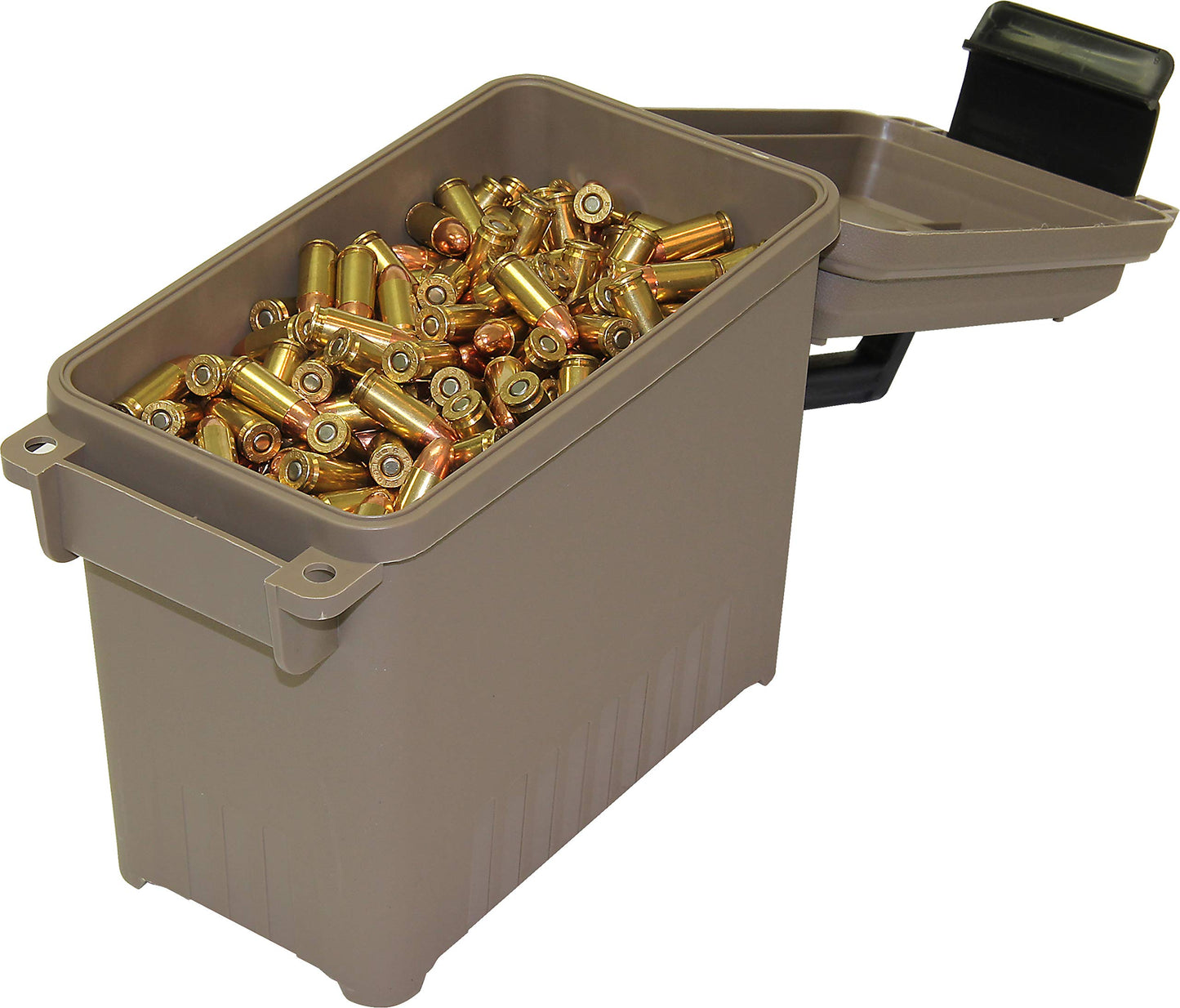 MTM AC15-72 Ammo Can Mini for Bulk Ammo, Water-Resistant Seal, Double Padlock Tabs, 12-Pound Capacity, USA Made, Dark Earth