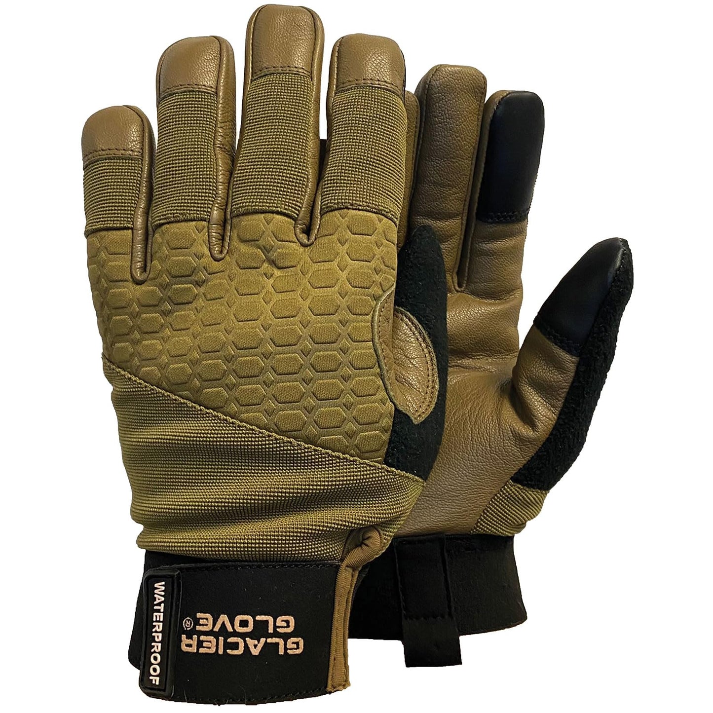 Glacier Glove Alaska Pro Waterproof Breathable Compatible Gloves Leather Thinsulate Lining Unisex for Hunting Fishing, Hiking