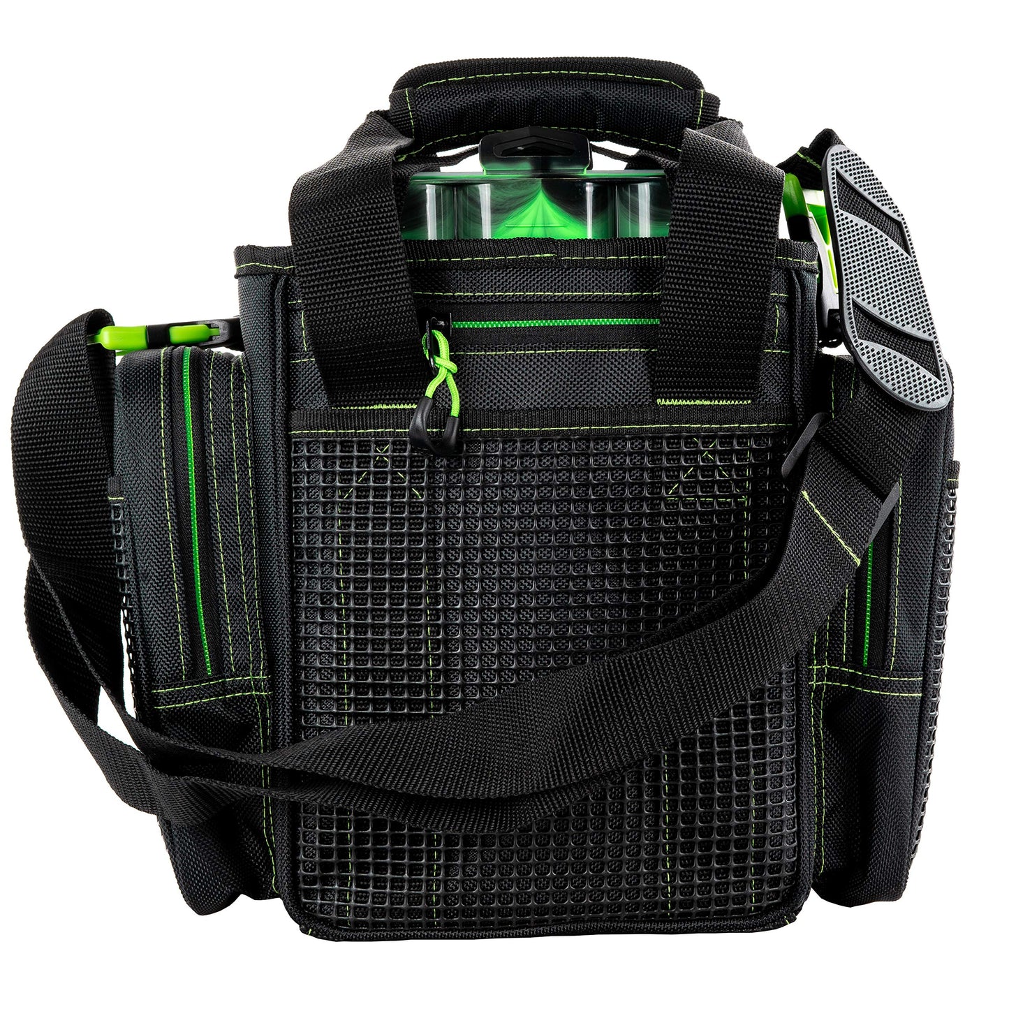 Evolution Outdoor Drift Series Topless Vertical Tackle Bag – Outdoor Rucksack w/ 5 Fishing Tackle Trays, Padded Handle and Shoulder Strap, Plier Holster, Tackle Carrying Case