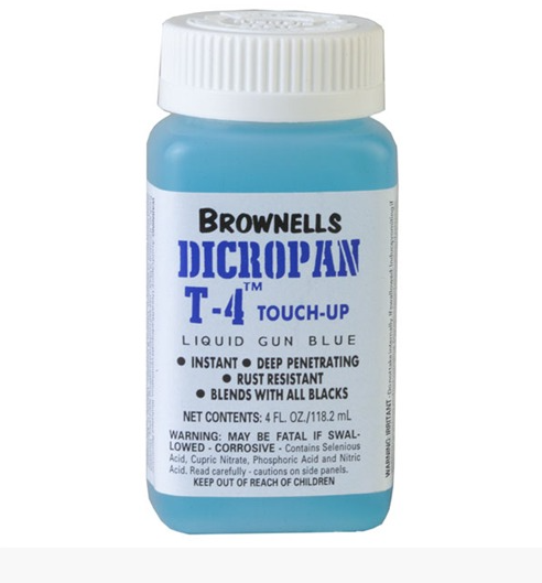 Brownells DICROPAN T-4 TOUCH-UP LIQUID GUN BLUE 4oz