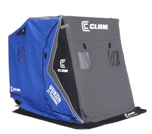 Clam Yukon XT Thermal 2-Person Flip-Over Ice Fishing Shelter