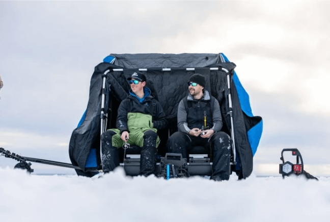 Clam Yukon XT Thermal 2-Person Flip-Over Ice Fishing Shelter