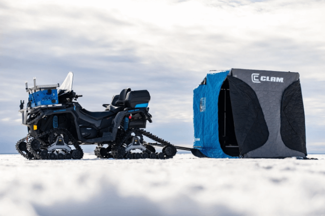 Clam Yukon XT Thermal 2-Person Flip-Over Ice Fishing Shelter