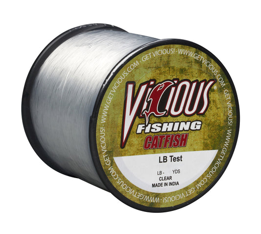 Vicious Catfish Clear Mono - 17 Lb Test